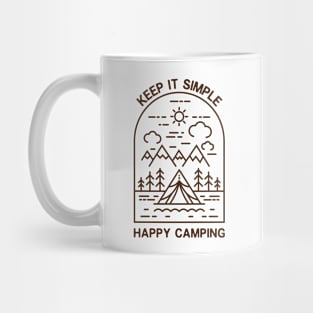 Monoline Camping Mug